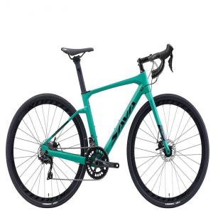 SAVADECK Bicicleta com Fibra de Carbono, 18 Velocidades, SORA R3000, 40C, Verde