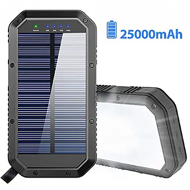Powerbank Carregador Solar 25000mAh Portatil