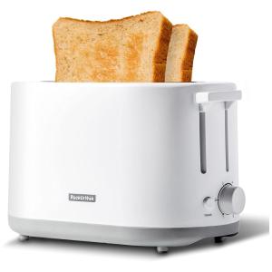 Torradeira 2 Fatias com 6 Níveis de Tostagem, Branca, 110v, ROCKURWOK, Branco
