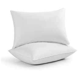 Travesseiros de Penas e Plumas de Ganso, com Capa 100 Algodão. Ideal para Uma Noite de Sono Confortável. Puredown