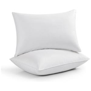 Travesseiros de Penas e Plumas de Ganso, com Capa 100 Algodão. Ideal para Uma Noite de Sono Confortável. Puredown