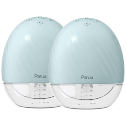 Bomba Tira Leite Dupla Portátil com 2 Modos e 5 Níveis 17, 21, PARUU, Azul