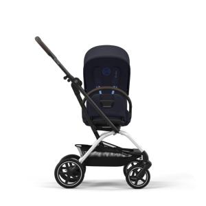 Carrinho de Bebê com Assento Giratório 360º e Compatível com Assentos de Carro, CYBEX Eezy S Twist +2 V2, Azul Escuro