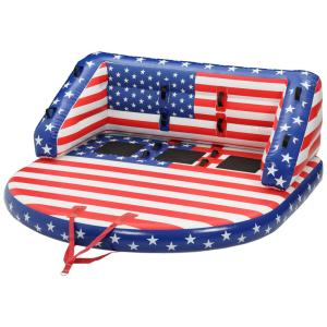 Boia Rebocável Aquática para 3 Pessoas, OUTSUNNY, Vermelho