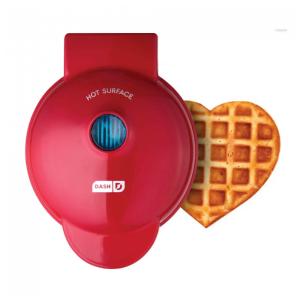 Máquina de Waffle Mini, 1 Fatia, 110v, DASH DMW001HR, Vermelho