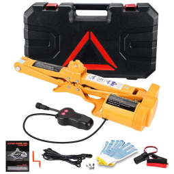 Anbull Macaco Elétrico Hidráulico Automático, Suporta até 3 Toneladas, Amarelo