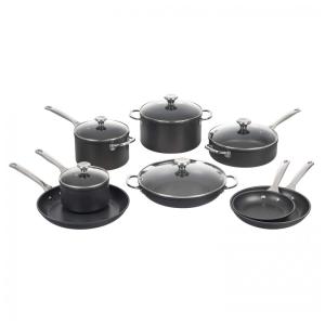 Conjunto de Panelas e Frigideiras Antiaderentes, 13 Peças, LE CREUSET TNSP0013, Preto