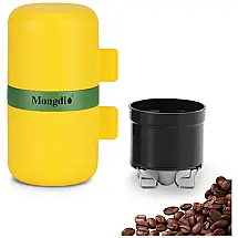 Mini Máquina de Café Expresso Portátil 1L, 12V, Mongdio C1365, Amarela