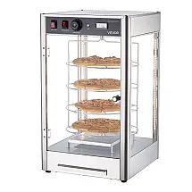 Estufa Aquecedora de Pizza VEVOR NB-PS-14R 4 Andares Rotativa Vapor Inox Display 110V