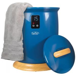 Aquecedor de Toalha Elétrico 18 Litros com 4 Configurações de Temporizador, 110V, ForPro Professional Collection, Azul