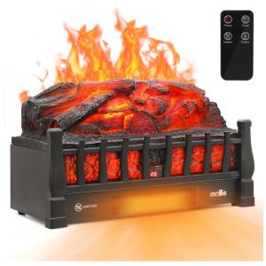 Lareira Elétrica Ecológica 20" 50 cm com Controle Remoto, Efeito de Chama Realista e Temperatura Ajustáveis e Temporizador, 110V 1500W