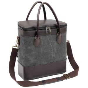 Bolsa Térmica Para Transporte de Vinhos até 3 Garrafas, JASON PRODUCTS, Cinza