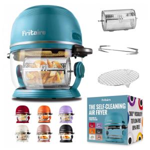 Air Fryer Vortex 5L de Vidro com Visibilidade 360 e Autolimpante. Não Tóxico e Saudável Para Sua Família. Fritaire