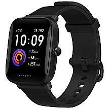 Relógio Smartwatch Esportivo, à Prova d com Monitoramento Respiratório e Rastreador Físico, para Iphone e Android, AMAZFIT W2017OV1N, Preto