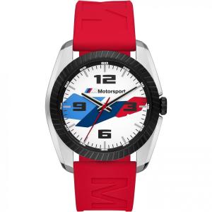 BMW 1001 Relógio Masculino de Quartzo, com Pulseira de Silicone, Preto