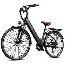 Bicicleta Elétrica Heybike Cityscape 2.0, Motor 500W (Pico 1000W), 80 km Alcance, 38 km/h, Bateria 468Wh, Rodas 26", Suspensão