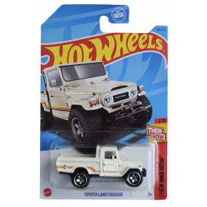 Carrinho Hot Wheels Toyota Land Cruiser, Antigo e Moderno 210 em Creme 194250 - Regular Treasure Hunt