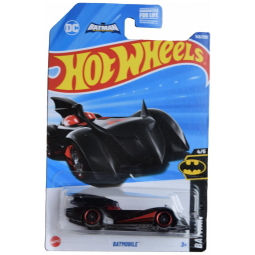 Carrinho Hot Wheels Batmobile Batman 45 Preto/Vermelho 1:64