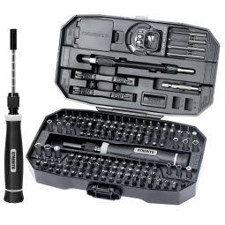 Kit de Chaves de Fenda de Precisão STREBITO 153 Peças Preto - 140 Bits Magnéticos para Reparo de Eletrônicos