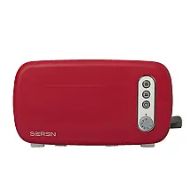 Torradeira 2 Fatias com Bandeja de Migalhas Removível, Funções Descongelar, Cozinhar e Reaquecer, 110V 850W, Berghoff, Vermelha