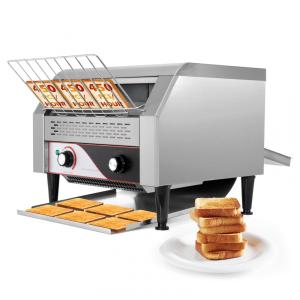 Torradeira Comercial de Esteira Dyna-Living, 450 Fatias/Hora, 2600W, Aço Inoxidável, 7 Níveis de Aquecimento, 3 Modos, Saídas Duplas