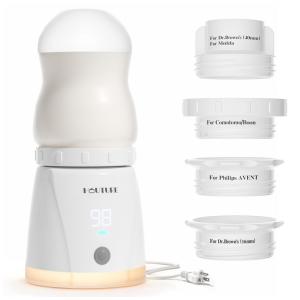 Aquecedor de Mamadeiras Digita com 4 Adaptadores para Mamadeiras, 110V, HAUTURE, Branca