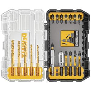 Kit Brocas de Chaves 20 Peças com Estojo, DEWALT DWA20IRTIN Z, Amarelo