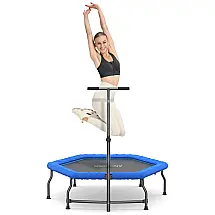 ANCHEER Cama Elastica com Almofada de Segurança para até 100 kg, Cinza