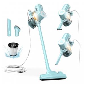 Aspirador de Pó Roomie Tec 450W, Leve 2 em 1 com Sucção Poderosa, Filtro HEPA sem Saco, Capacidade de Pó Grande, Cabo de 6m Ideal para