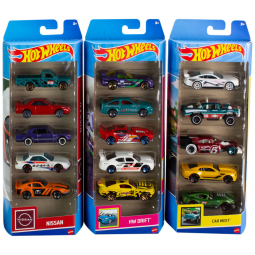 Kit com 15 Carrinhos Hot Wheels, 3 Temas Diferentes, Escala 1:64, para Crianças e Colecionadores