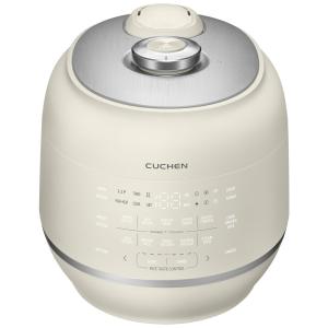 Panela de Arroz Elétrica 6 Xícaras com Limpeza Automática a Vapor e Controle Digital, 110V, Cuchen, Marfim