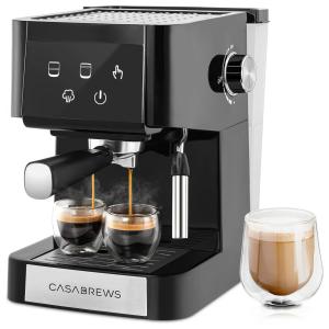 Máquina de Café Expresso CASABREWS 20 Bar Tanque de 1,4 Litros com Vaporizador de Leite 110V