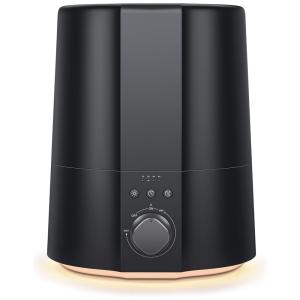 Umidificador Ultrassônico Portátil 2.5L até 30H, Área até 25 m2, 110v, ORGTOY, Preto