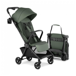 Carrinho de Bebê Mompush Nexis Carbono Forest - Ultraleve 6,3 kg, Dobrável Automático 1s, Reclinação Total 170°, Capota XL UPF 50+