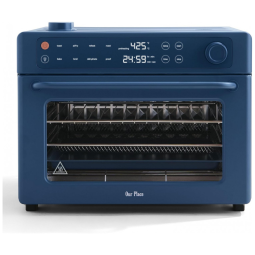 Forno Elétrico Digital 8 em 1 Our Place Wonder Oven Pro 30L Azul Blue Salt, Quartzo e Inox, Air Fry, 1700W, 3 Prateleiras, Sem PFAS, 110V