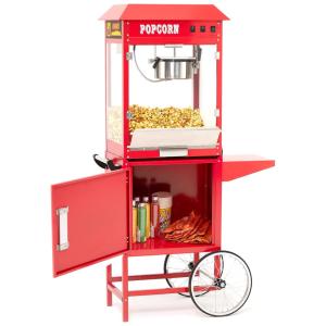 Máquina de Pipoca Comercial, Pipoqueira com Chaleira de 283 g, Faz até 15 Litros, Controle de 3 Interruptores, Pipoqueira Estilo