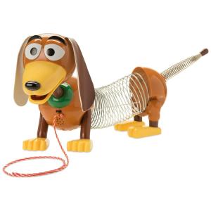Slinky Falante Toy Story com Coleira para Puxar e Corpo de Molas, Disney Pixar