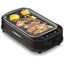 CUSIMAX RG 200 Churrasqueira Elétrica Portátil, com Antiaderente, 1800W, 110V, Marrom