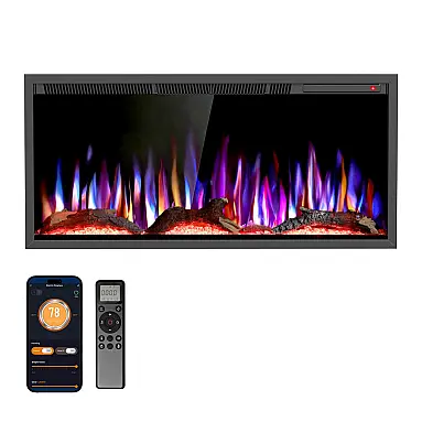 Lareira Elétrica R.W.FLAME 91x43cm 1500W