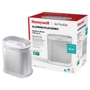 Purificador de ar AllergenPlus HEPA. Redutor de Alergénios Aerotransportados para Salas Médias. Reduz alérgenos. Fumaça