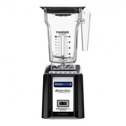 Liquidificador Blendtec Connoisseur 825 SpaceSaver Profissional com Jarra FourSide e Tampa com Ventilação Preto