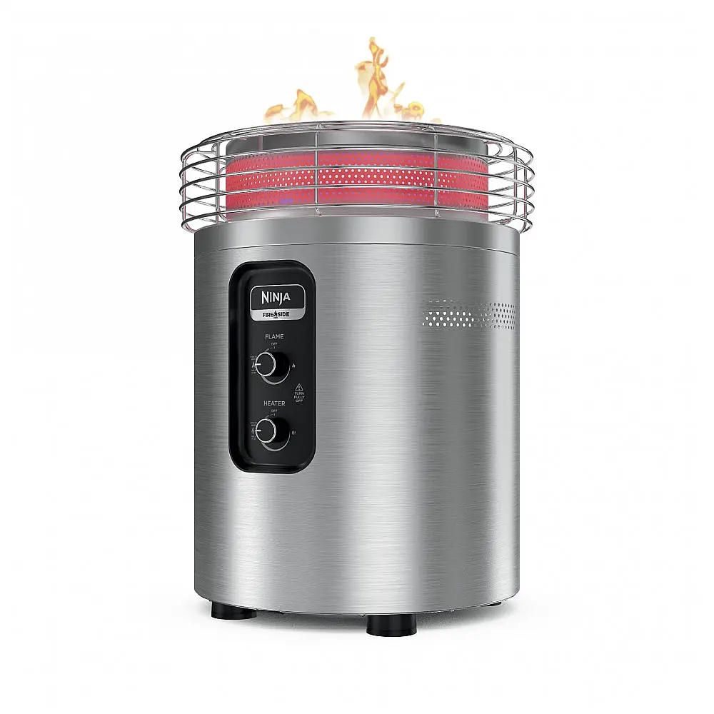 Fogueira a Gás e Aquecedor Externo Ninja Fireside360 OF101SL 80.000 BTU 3-em-1 Prata — foto 2
