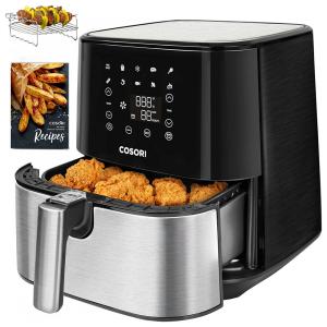 AirFryer Rack e 5 Espetos 5,5L 1700W Digital, 110v, COSORI CP258 AF, Preto