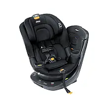 Cadeira de Bebe para Carro com Rotação de 360°, Sistema de Arnês Quick-Secure e Apoio de Cabeça, Chicco Fit360 ClearTex, Preta