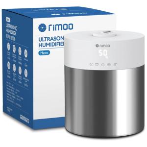 Umidificador Ultrassônico 4,5L com Tanque em Aço Inoxidável, 100% Sem Produtos Químicos, Sem Filtro, Umidistato e Temporizador para Quarto