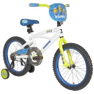 Bicicleta infantil dos Minions com Rodinhas Ajustáveis Perfeita para as Aventuras dos Pequenos, para Crianças Acima de 6 Anos, Minions