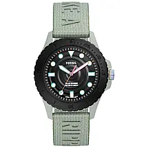 Relógio Masculino Analógico de Quartzo, Fossil FS5911, Preto e Verde