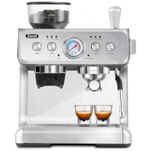 Máquina de Café Expresso Gevi Automática 20 Bar com Moedor de Café, 110V Prata