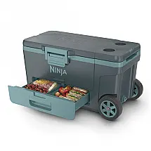 Caixa Térmica Ninja FrostVault FB265TL 61,5L com Rodas Cinza Azulado