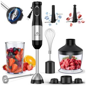 Mixer com 2 Velocidades e Acessórios, Aço Inoxidável, 300W, 110v, LINKCHEF HB 1230T, Vermelho